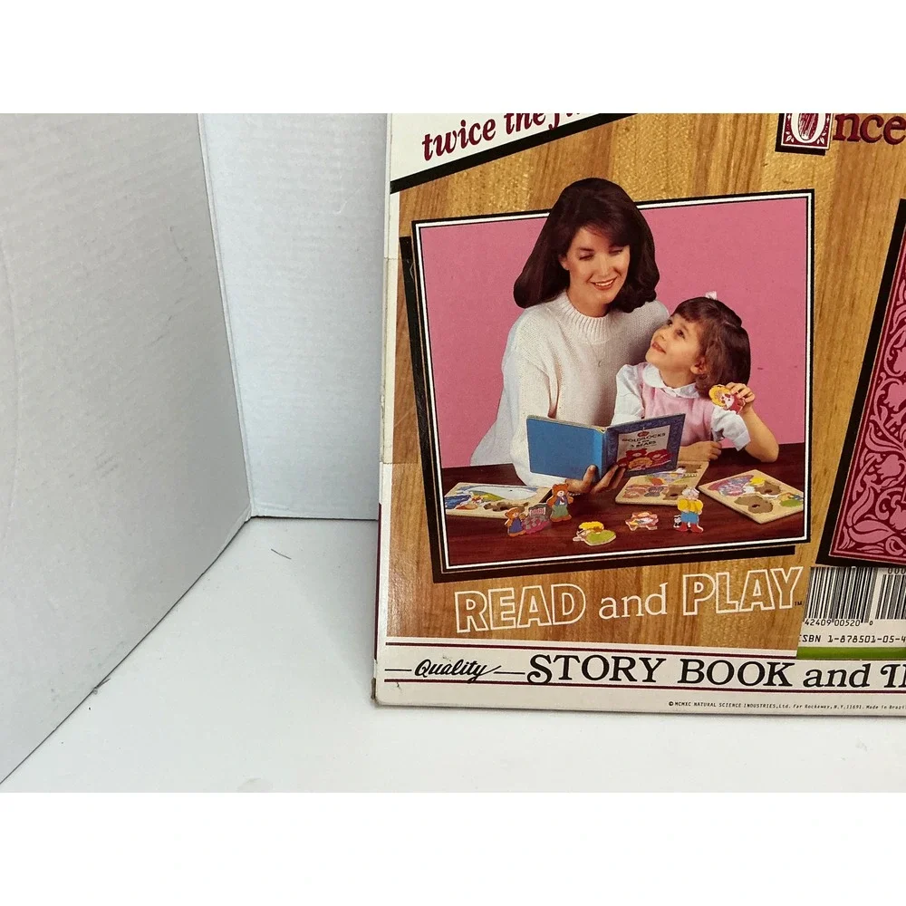 NSI Vintage 1989 Little Red Riding Hood‎ Read and Play Book and Wood Puzzle Set